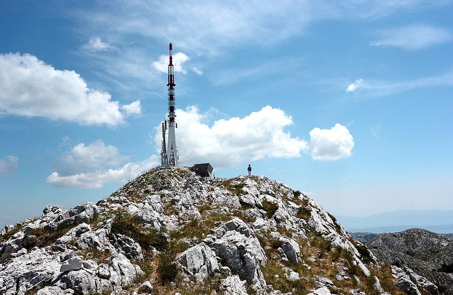 The highest peak Sv Jure ( m) in Biokovo Nature Park