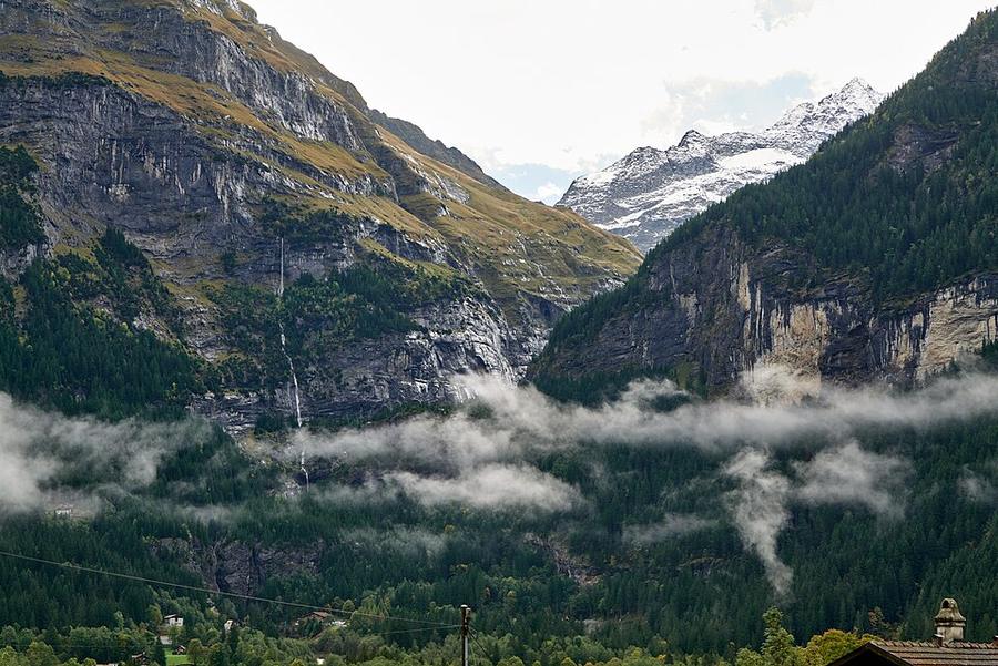 Gletscherschlucht seen from Grindelwald village