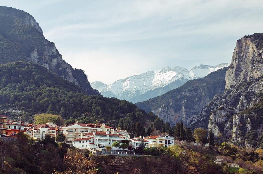 Mount Olympus from Litochoro