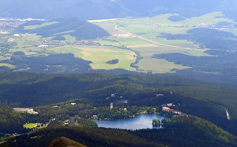 Strbske pleso from Krivan